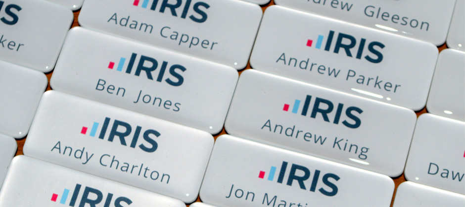 Personalised staff and employee name badges made in the UK