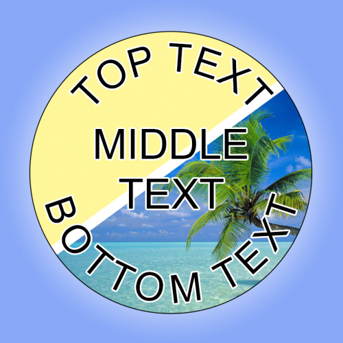 Example custom badge layout