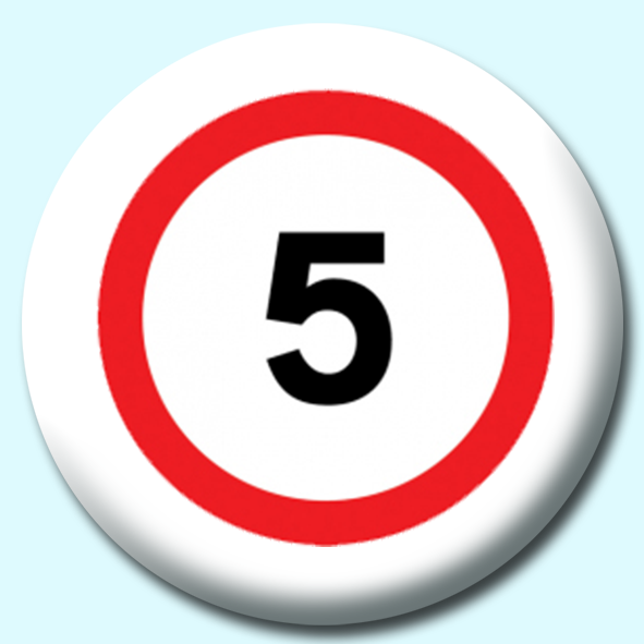 5Mph Button Badge