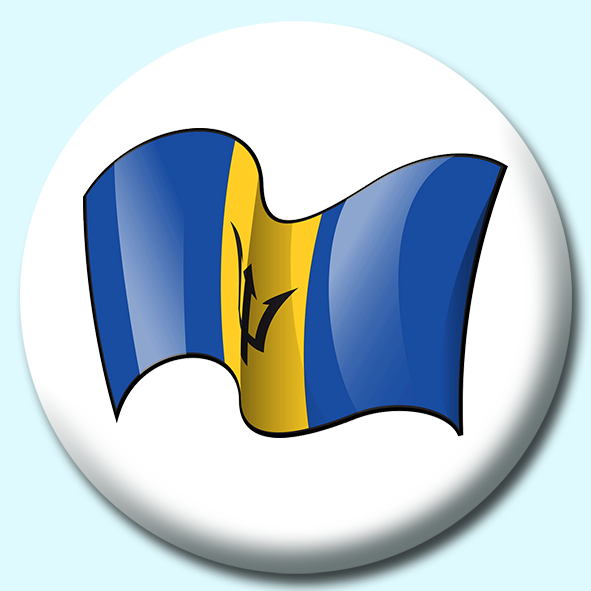 Barbados Button Badge