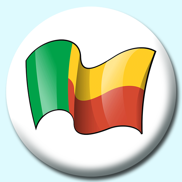 Benin Button Badge