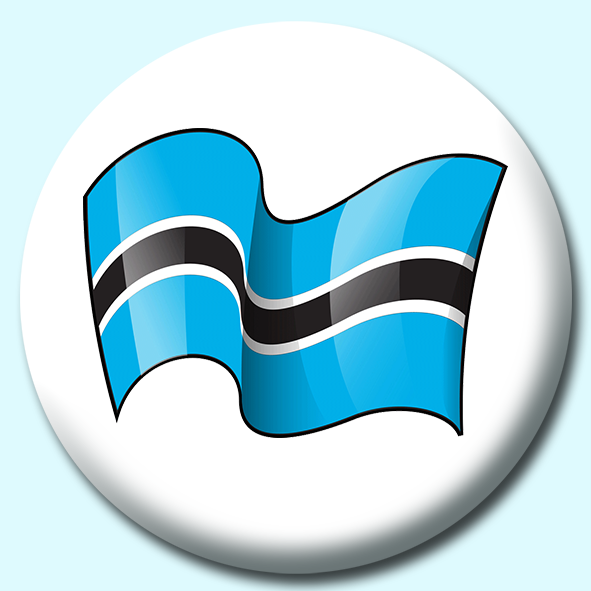 Botswana Button Badge