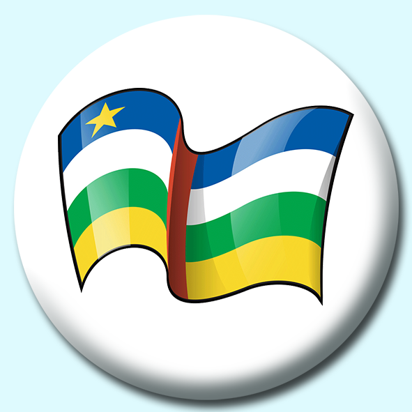C African Republic Button Badge