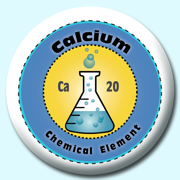 Calcium Button Badge