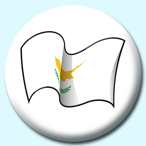 Cyprus Button Badge