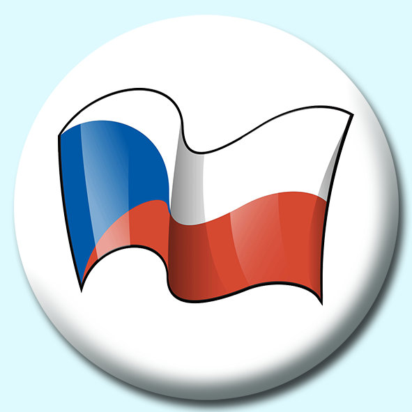 Czech Republic Button Badge