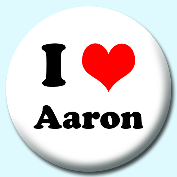I Heart Aaron Button Badge