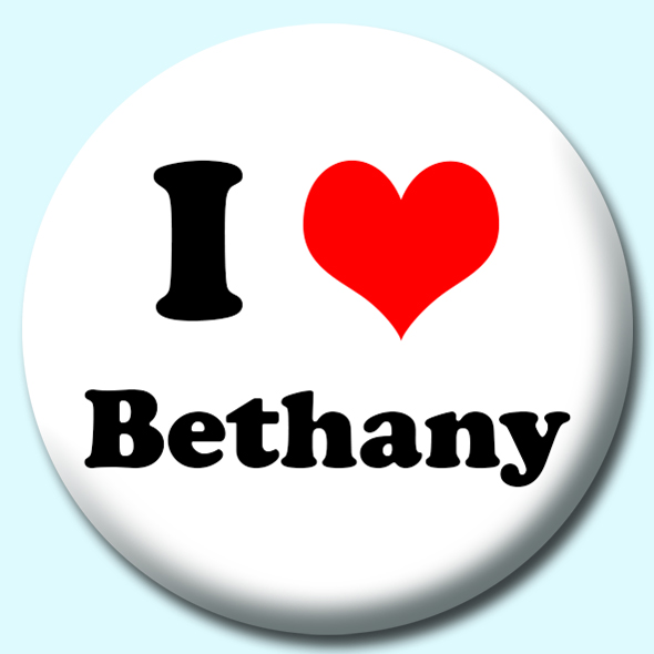 I Heart Bethany Button Badge