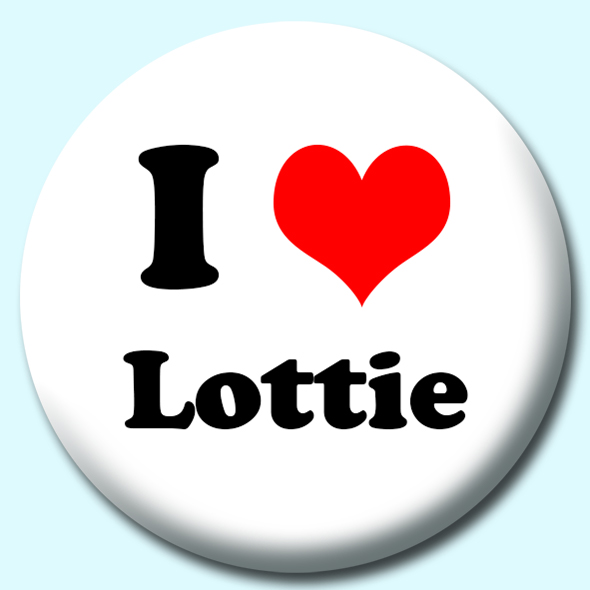 I Heart Lottie Button Badge
