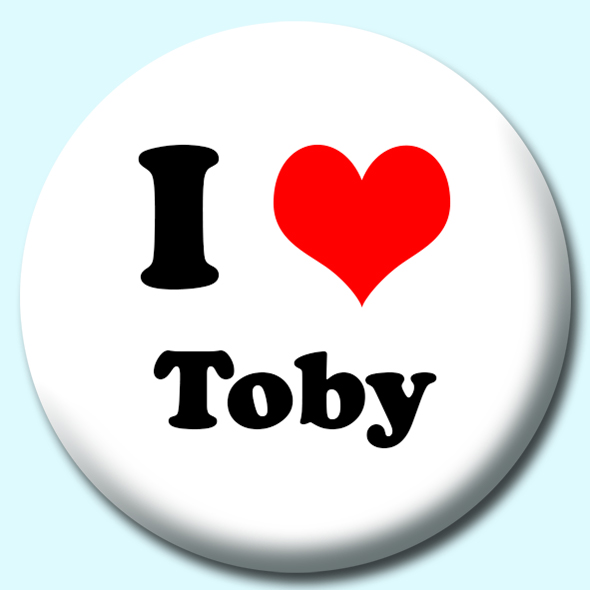 I Heart Toby Button Badge