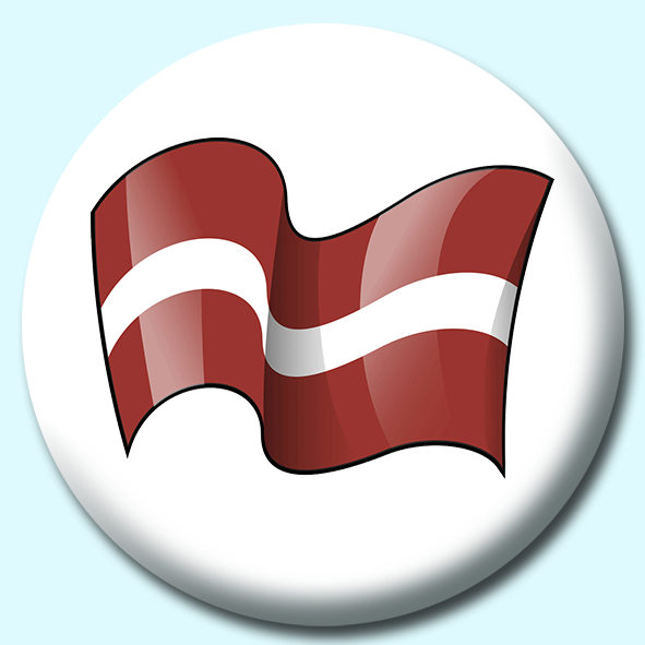 Latvia Button Badge