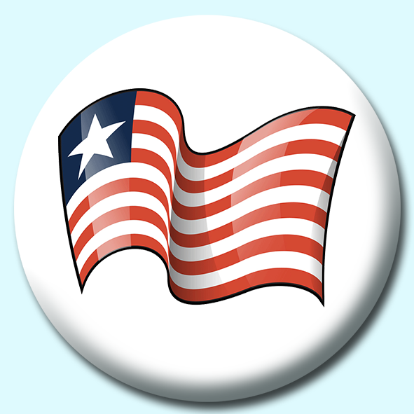 Liberia Button Badge