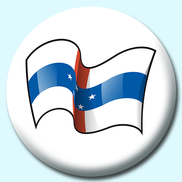 Netherlands Antilles Button Badge