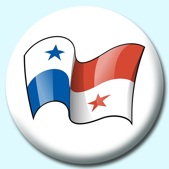 Panama Button Badge