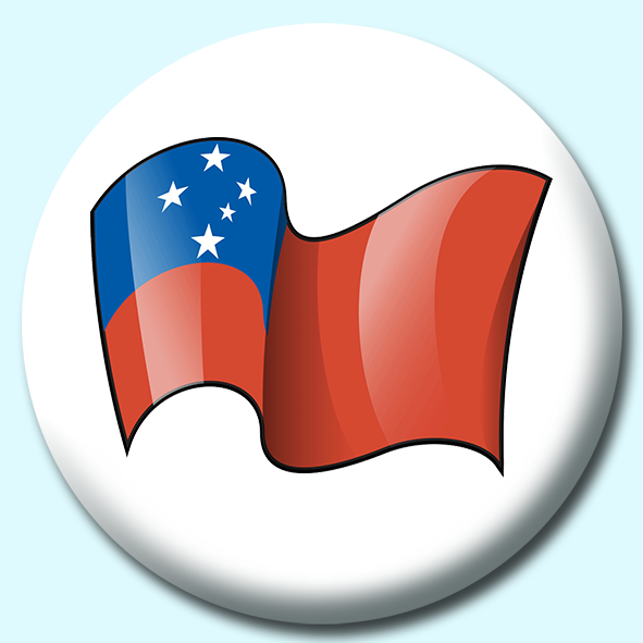 Samoa Button Badge