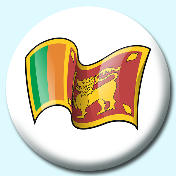 Sri Lanka Button Badge