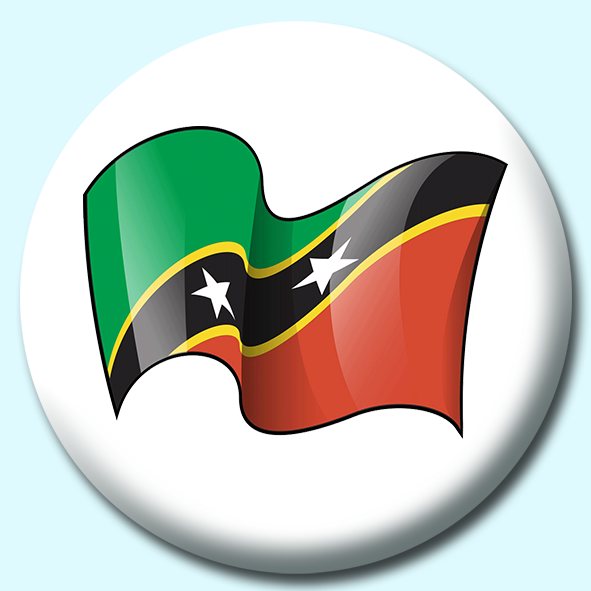 St Kitts Nevis Button Badge