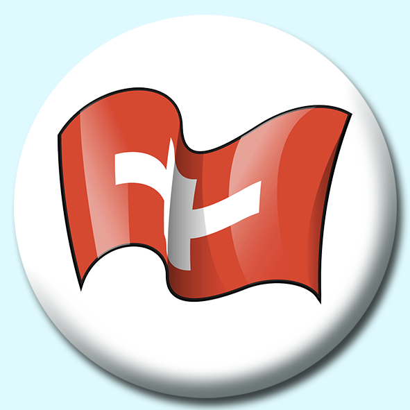 Switzerland Button Badge
