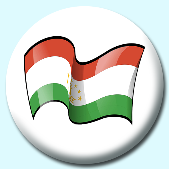 Tajikistan Button Badge