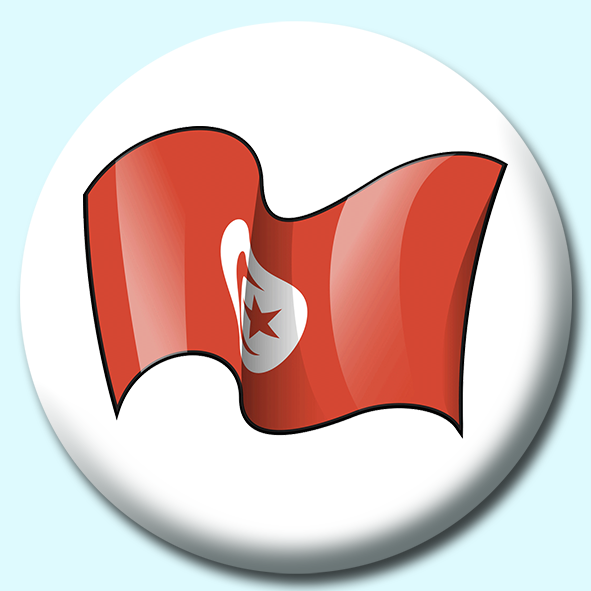 Tunisia Button Badge