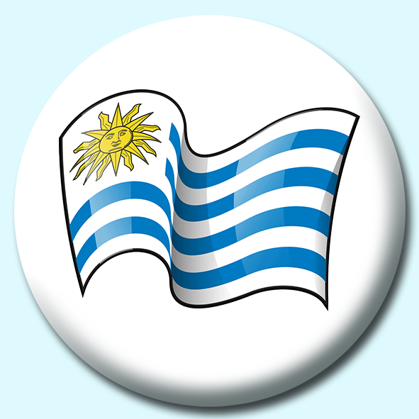 Uruguay Button Badge