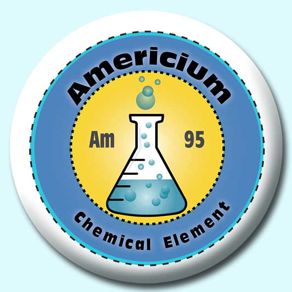 Americium Button Badge