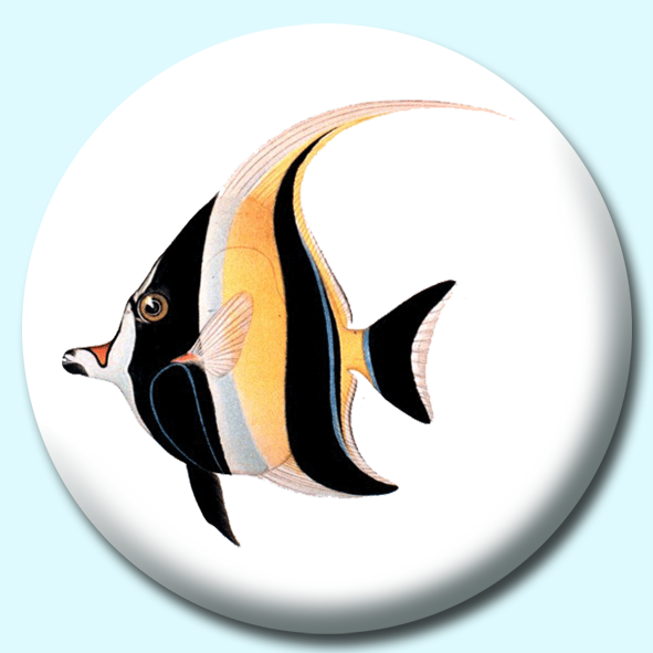 Angel Fish Button Badge