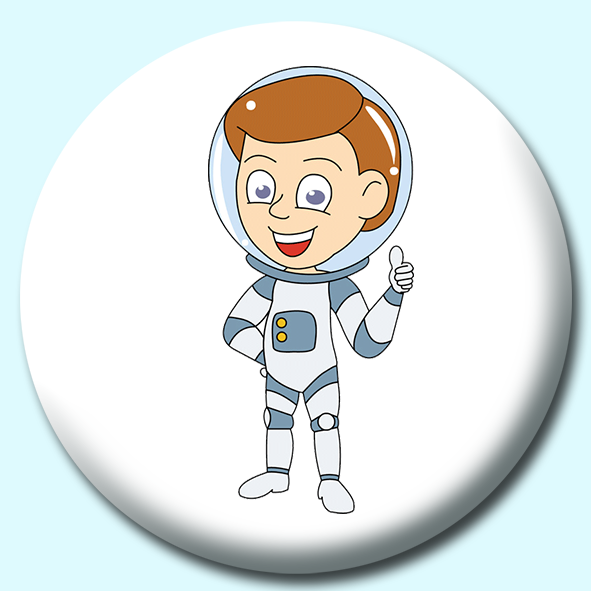 Astronaut Boy Button Badge