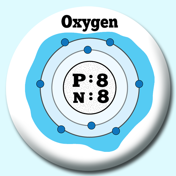 Atomic Structure Of Oxygen2 Button Badge