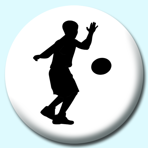 Ball Player Button Badge