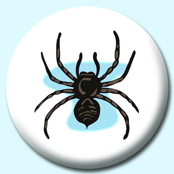 Black Spider Button Badge