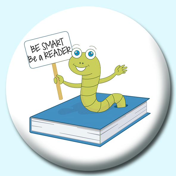 Bookworm Button Badge