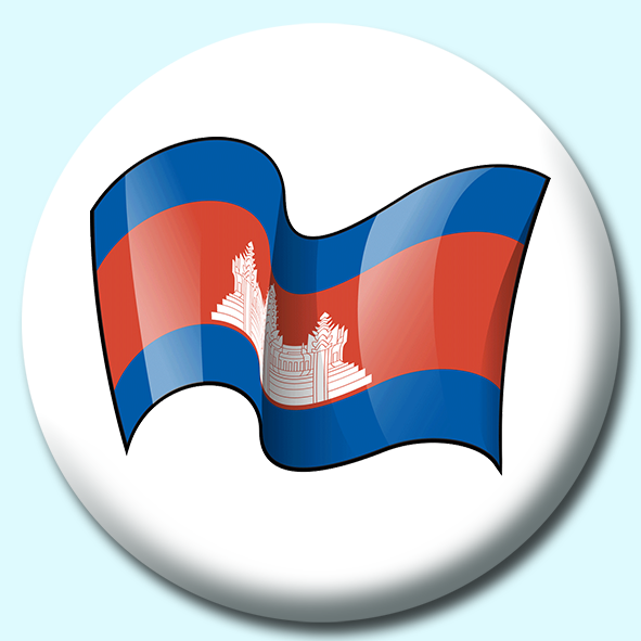 Cambodia Button Badge