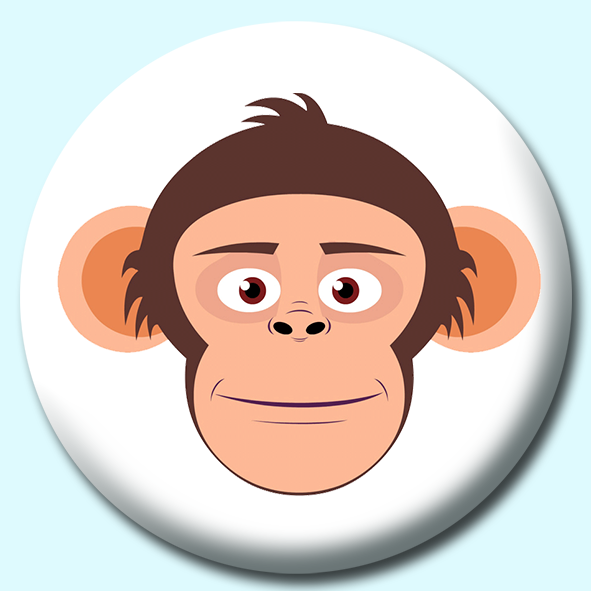 Chimpanzee Button Badge