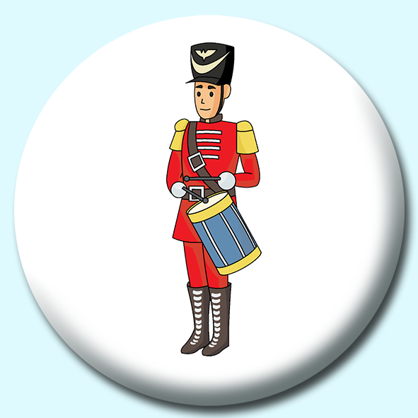 Christmas Toy Soldier Button Badge