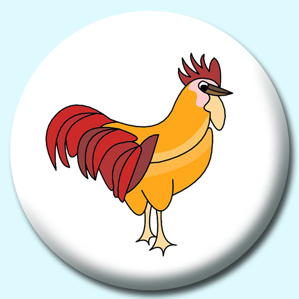 Cockeral Button Badge
