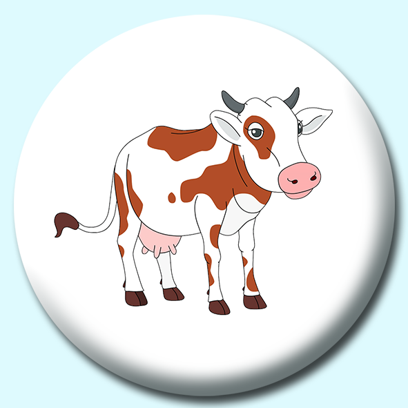 Cow Button Badge