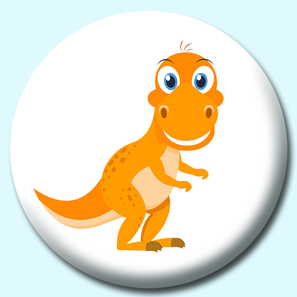 Cute Dinosaur Button Badge