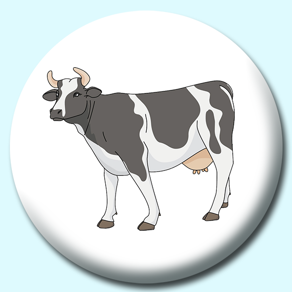 Dairy Cow Button Badge