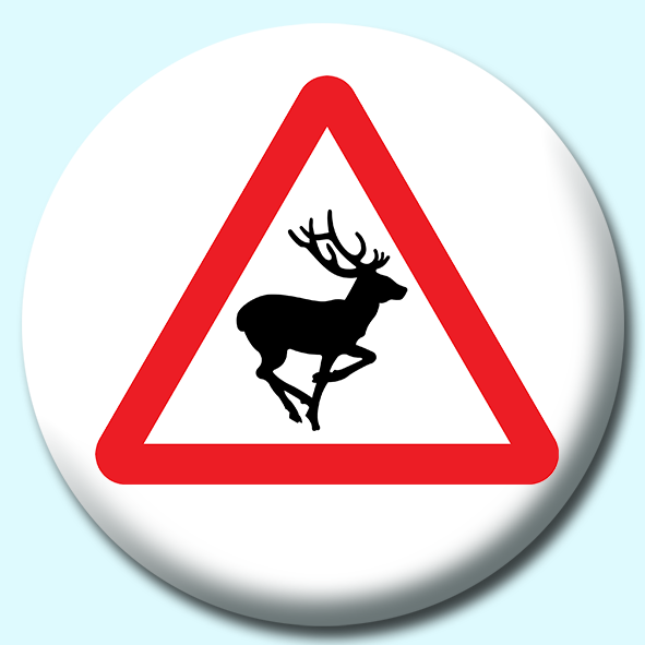 Deer Button Badge