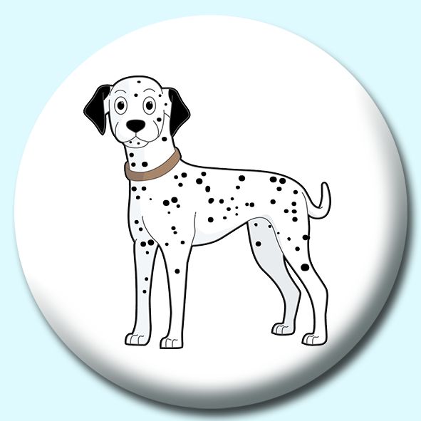Dogs Dalmation Button Badge