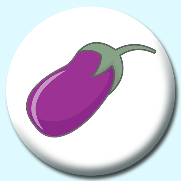 Eggplant Button Badge