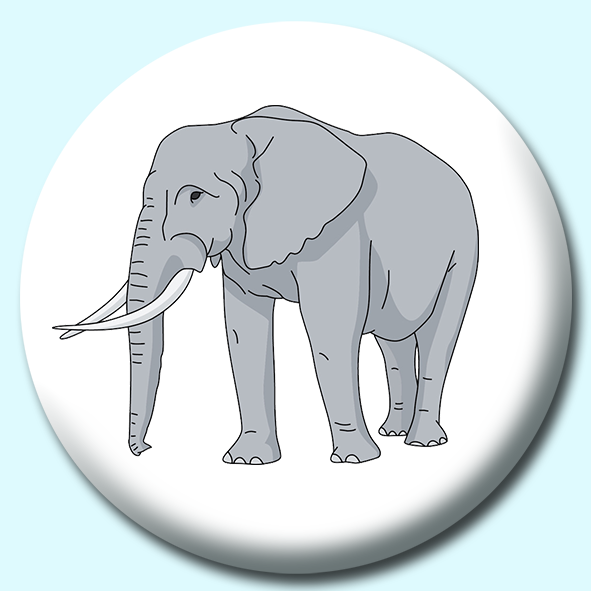 Elephant  Button Badge
