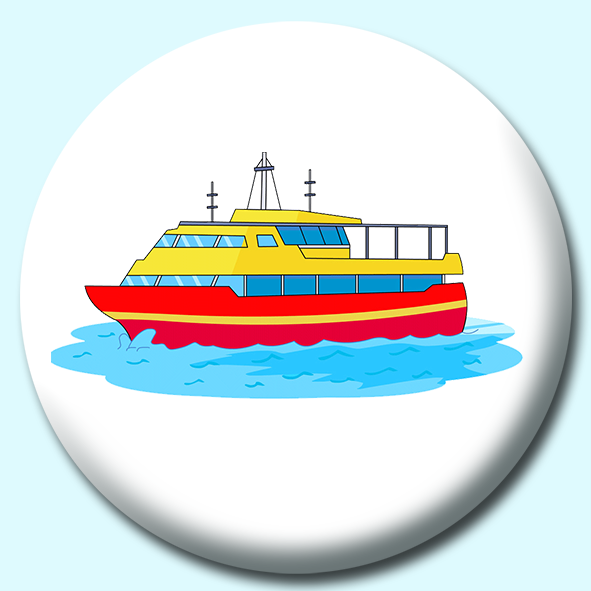 Ferry Boat Button Badge
