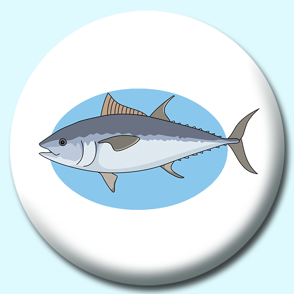 Fish Tuna Button Badge