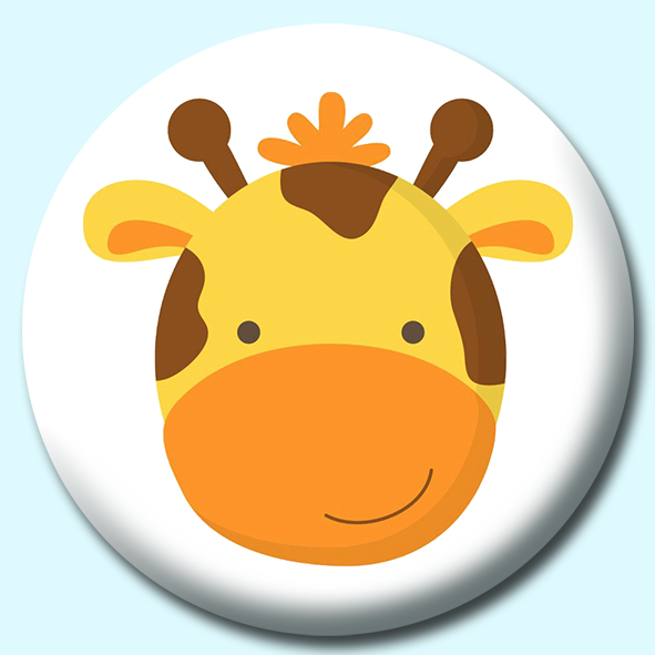 Giraffe Button Badge