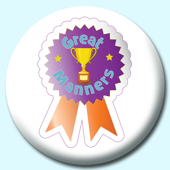 Great Manners Button Badge