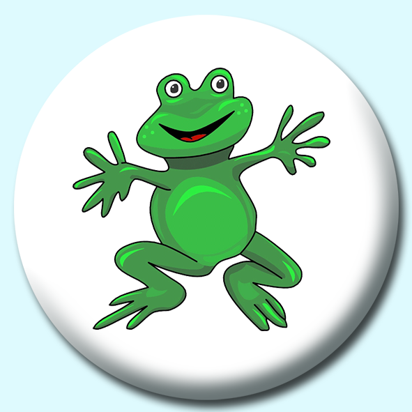 Happy Frog Button Badge