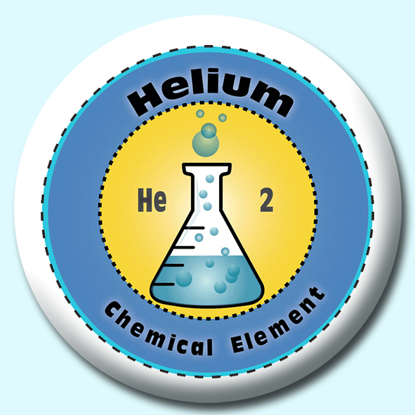 Helium Button Badge