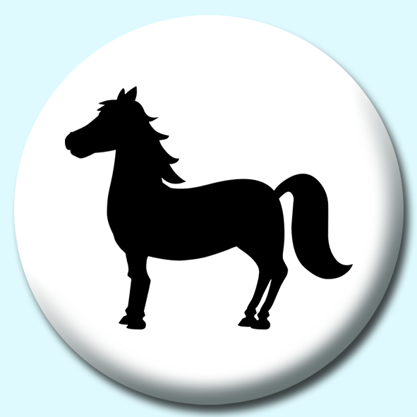 Horse Button Badge